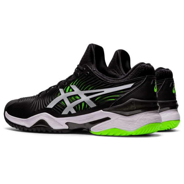 Mugav meeste tennisejalats Asics Court FF 2 M 2021 (Black/Green Gecko)