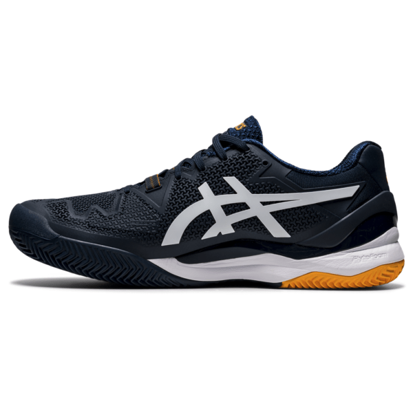Saviväljakute meeste tennisejalats Asics Gel-Resolution 8 Clay M 2021 (French Blue/White)