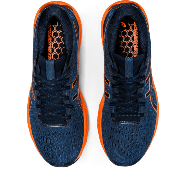 Kerge ja kvaliteetne meeste jooksujalats Asics Gel-Nimbus 24 M 2022 (French Blue/Shocking Orange)